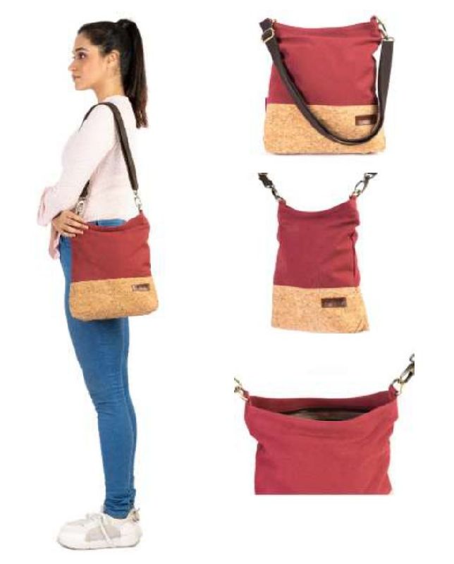 Ladies Brick Red Crossbody Bag