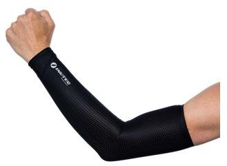 Polyester 92% Cooling Arm Sleeves, Color : Black