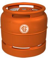 Steel 2Kg LPG Cylinder, Working Pressure : 18 bar