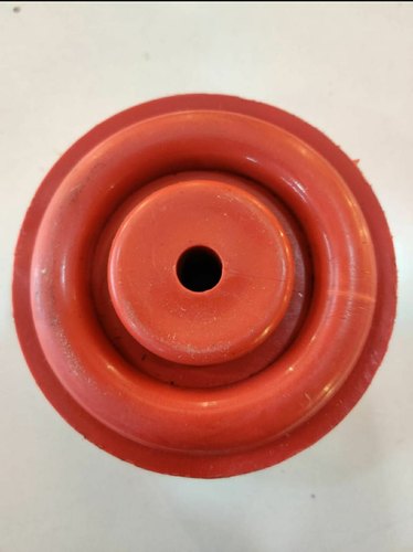 ROUND Red Polymer Wheel, Size : 8 Inch