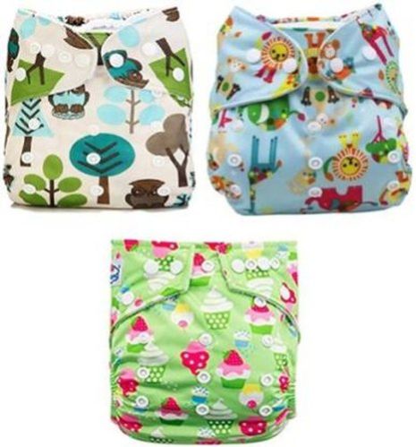Baby Printed Cloth Diaper Set
