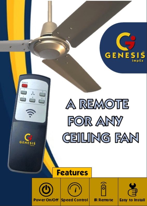 Remote Control for any Ceiling Fan, Feature Fine Finish, Easy To