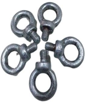Round Mild Steel Eye Bolts, Color : Silver
