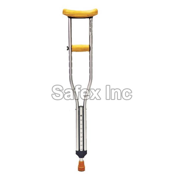 Polished Metal Underarm Crutches, for Hospital Use