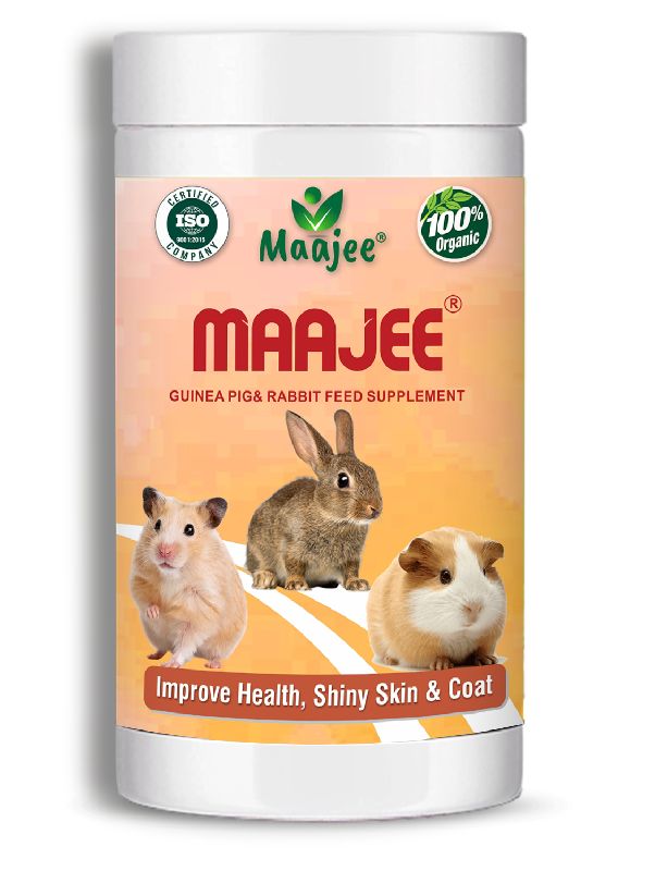 MAAJEE Guinea Rabbit Nutrition and Feed Supplement, Provides Nutrients to Support Skin &amp;amp; Coat Health