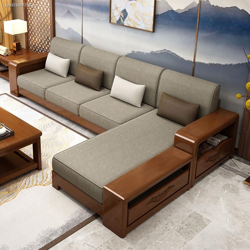 Polished Modern Wooden Couch For Home