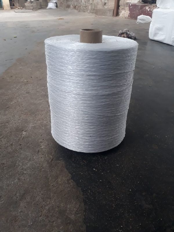 Plain Polypropylene PP Fibrillated Yarn, Technics : Machine Made