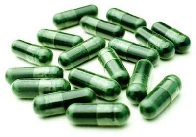 Spirulina Capsules, for Supplement Diet, Skin Care, Weight Loss, Grade Standard : Medicine Grade