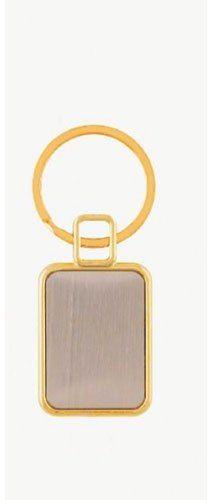 Polished Plain Square Metal Key Chain, Shape : Multishape