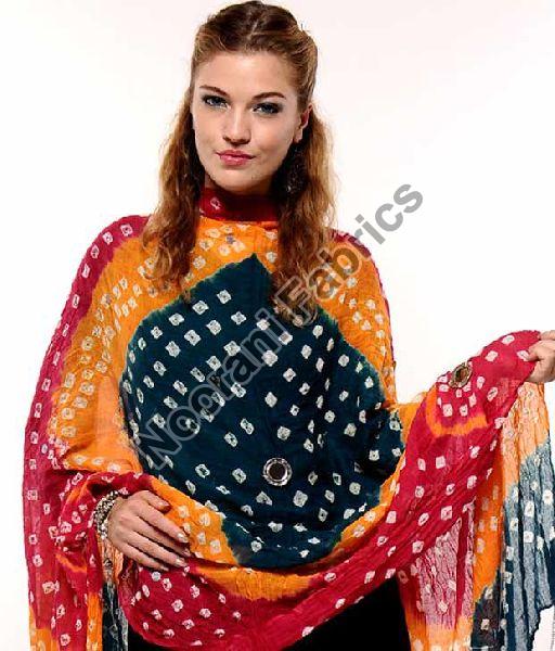 Printed Cotton Bandhani Dupatta, Feature : Anti-Wrinkle, Comfortable, Skin Friendly