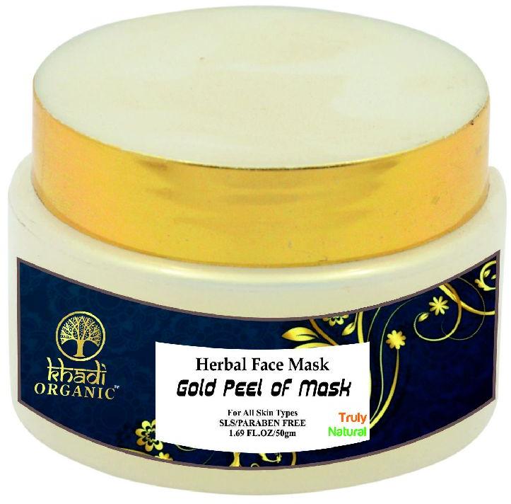 Khadi Herbal Gold Peel Face Mask, for Beauty Parlor, Clinic, Certification : ISO CERTIFICATE