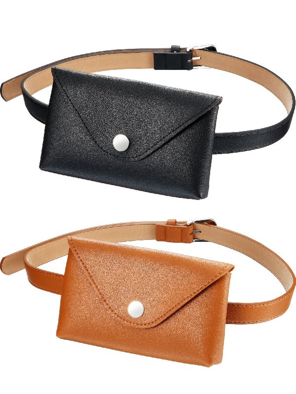 Plain Leather Belt Pouch Bags, Gender : Female, Male