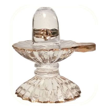 Crystal Holy Shivling Showpiece, for Gifting, Decoration, Packaging Type : Plastic Packet, Plastic Paper