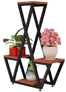 Cross Style Flower Pot Stand, for Decoration, Size : 16x8x31 Inch