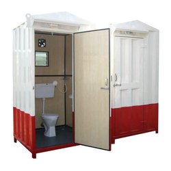 Rectangular SS Portable Mobile Toilet, Size : 6-8 Feet Height