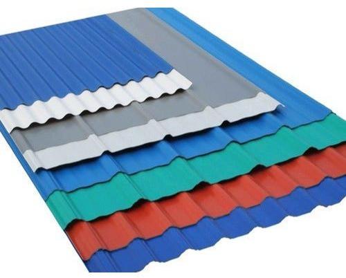 Steel Colour Coated Roofing Sheet, Color : Blue, Red, etc.