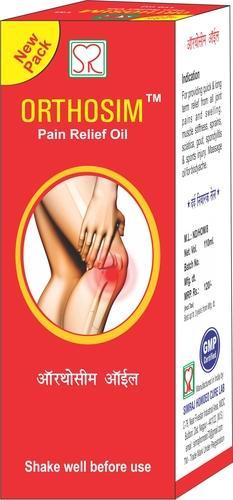 Orthosim Homoeopathic Pain Relief Oil, Packaging Size : 110 ml