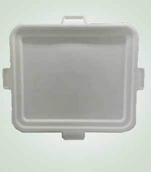 Rectangular DR-LID-3F01 Disposable Tray, for Pacing Or Serving Food, Pattern : Plain