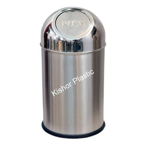Kishor Plastic Stainless Steel Dustbin, Capacity : 10-45 ltr