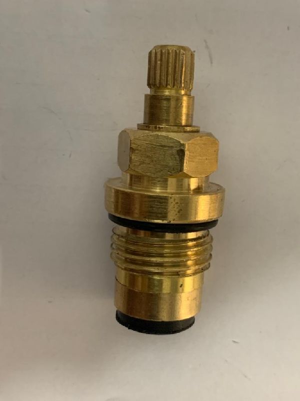 Brass Plumber Type Spindle Cartridge, Color : Yellow