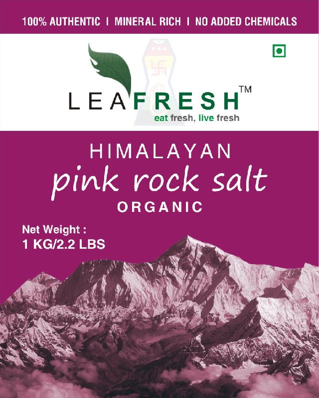 Organic pink rock salt