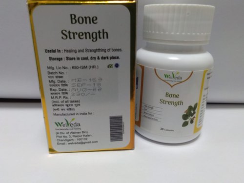 Ayurvedic Bone Strength Capsules, Packaging Type : Box