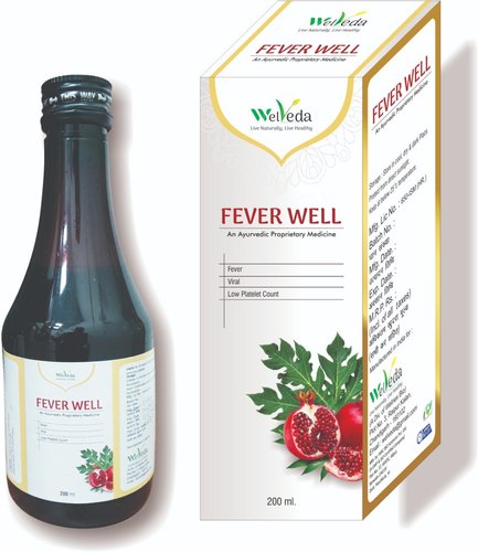 Ayurvedic Fever Syrup, Packaging Type : Bottle