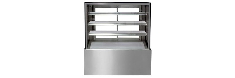 Stainless steel Straight Glass Display Counter