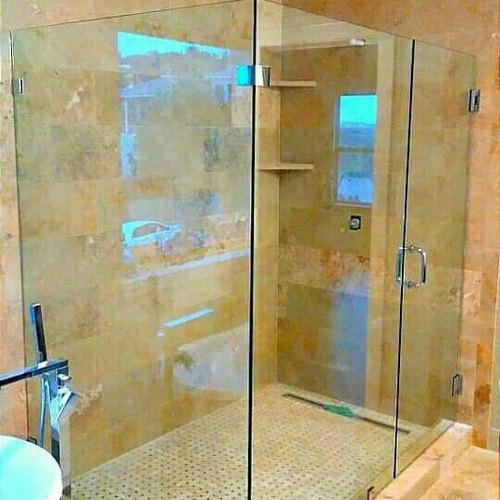 Cubicle Shower Glass, Shape : Rectangle