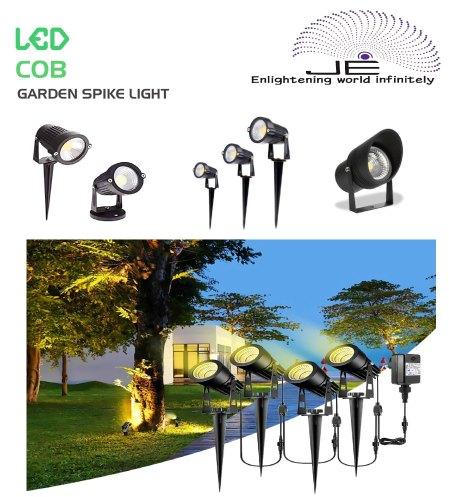 Round Aluminium Cast Iron Garden Light, for Outdoor, Power : 220V ~ 240V