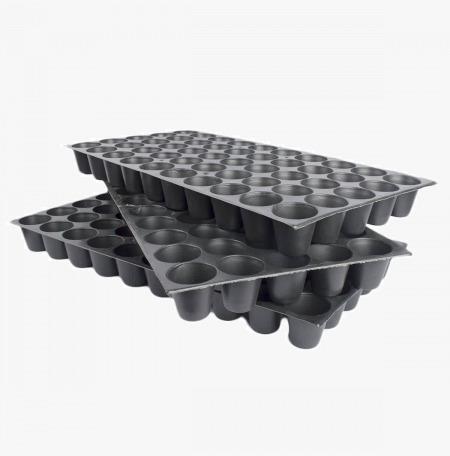 Black Plant Care Plastic Plain 98 cavity seedling tray, Shape : Rectangular