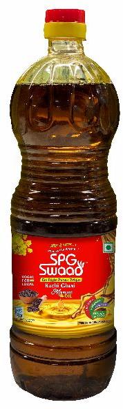 SPG Swaad Natural kachi ghani mustard oil, for Cooking, Certification : FSSAI Certified
