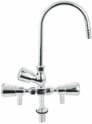 Lab Cock Extended Spout 3way, for Laboratory Use, Feature : Fine Finished, High Pressure