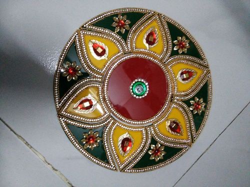 Acrylic Rangoli, for Decoration Purpose, Main Material : Fabric, Paper