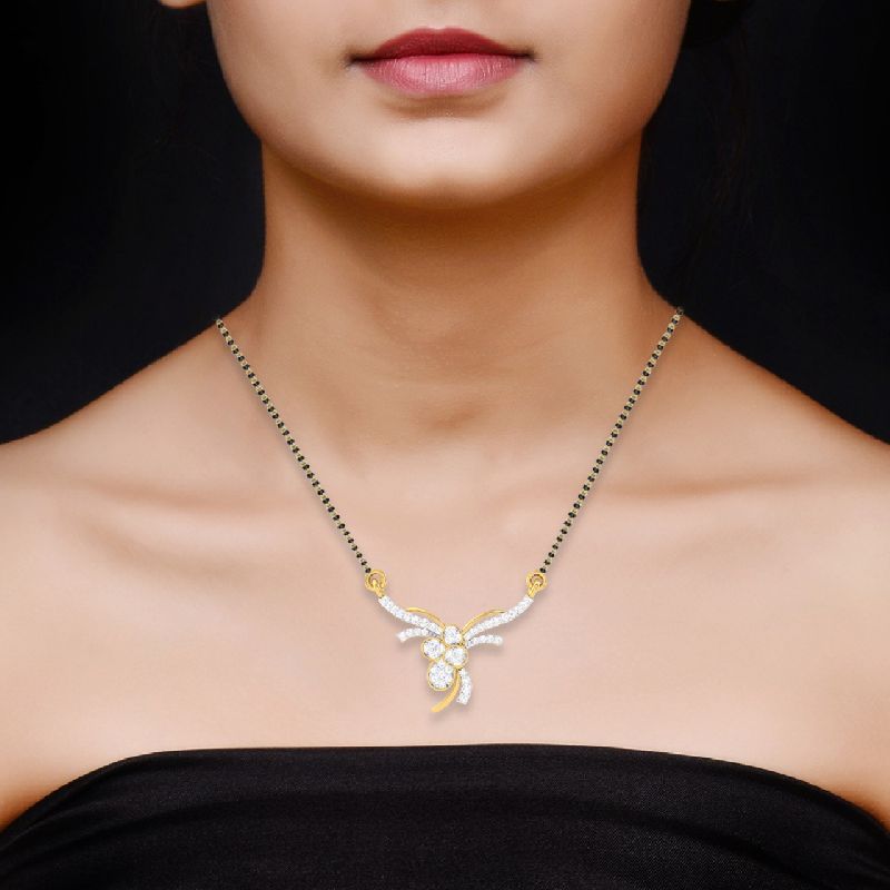 DM114 Gold and Diamond Mangalsutra