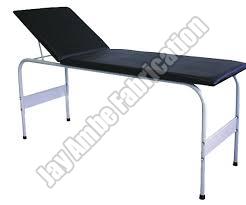 Rectangular Mild Steel Patient Examination Couch, for Clinic, Laboratory, Length : 6-8 Feet
