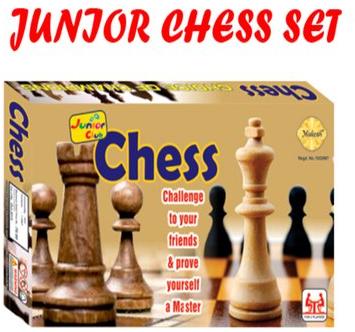 MUKESH CARD BOARD Juniur Chess Set