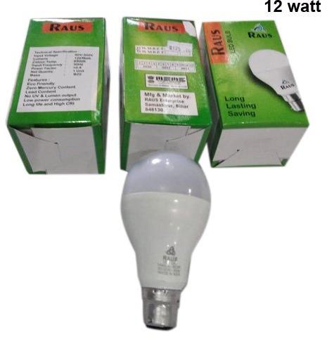 Raus Round Aluminum 12 Watt LED Bulb, Lighting Color : Cool White