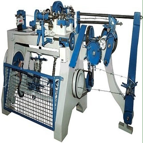 Mild Steel Fully Automatic Barbed Wire Making Machine, Power : 5 HP