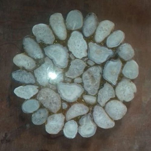 White Agate Slice, Packaging Type : Box