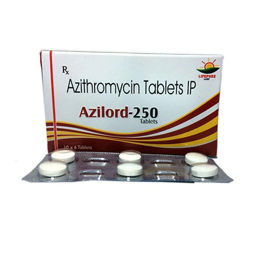 Azilord 250 Azihromycin Tablets IP, Type Of Medicines : Allopathic