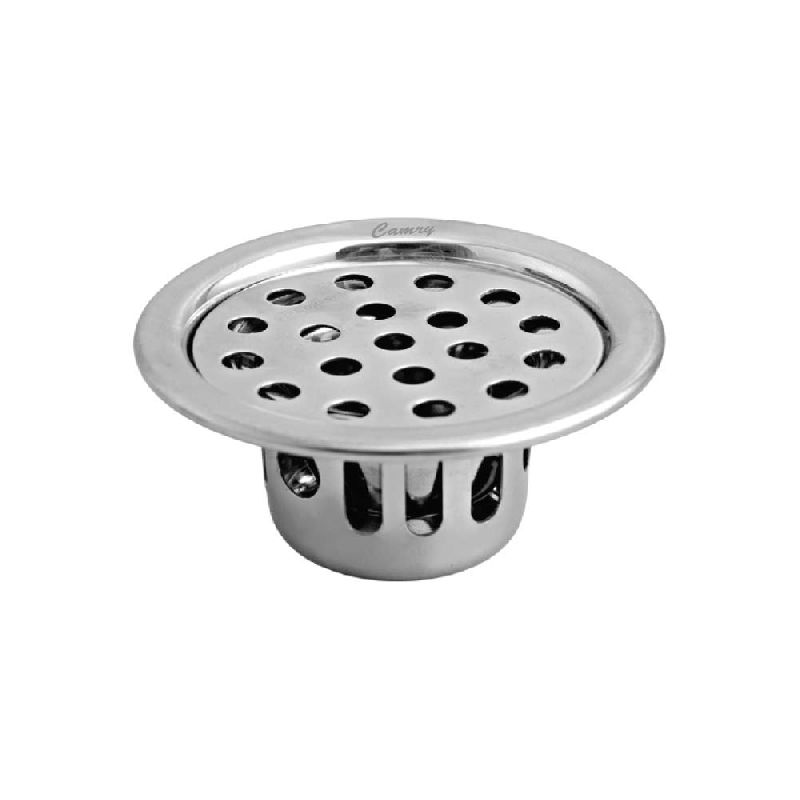 Bright / Matt Stainless Steel Round Cockroach Jali, for Draining, Color ...