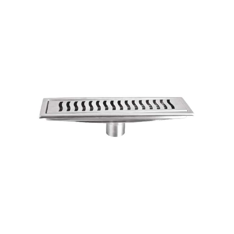 Stainless Steel Polished Stride Shower Channel Drain, for Bathroom, Shape : Rectangle