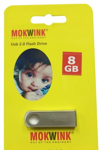 Metal USB Flash Drive, Color : Silver