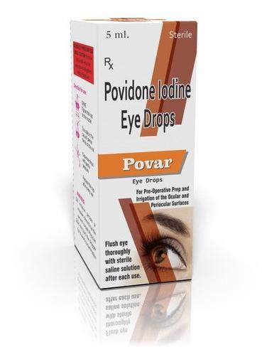 POVAR Plastic Povidone Iodine Eye Drops, Packaging Type : BOX