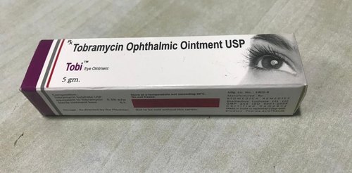 TOBI Tobramycin Ophthalmic Onitment, Packaging Type : Tube