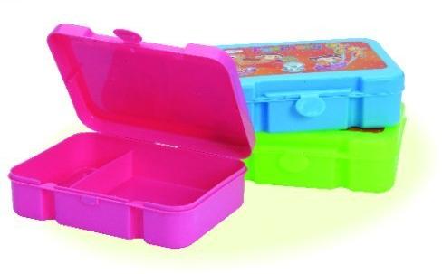 Plastic Colored Lunch Box