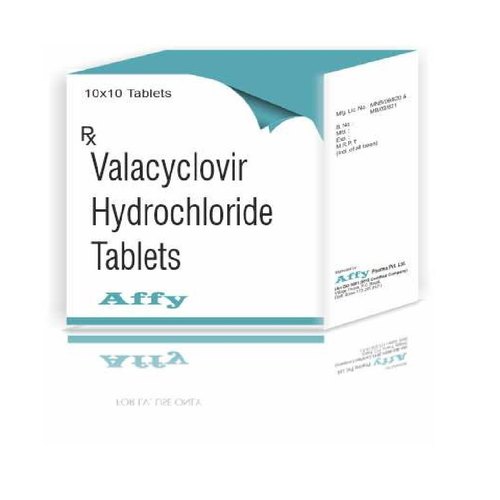 Valacyclovir Hydrochloride Tablets, Packaging Type : Box