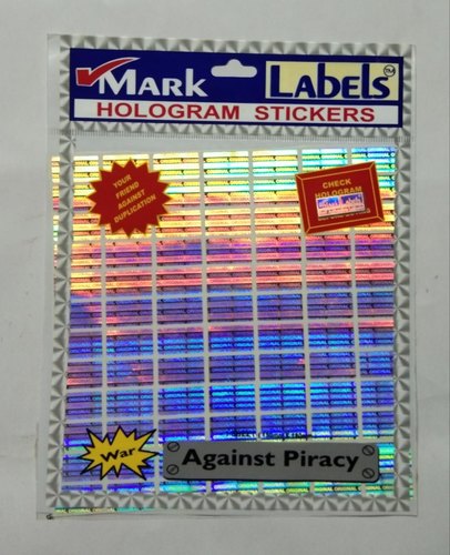 Mark Label Rectangular Holographic Film Hologram Sticker