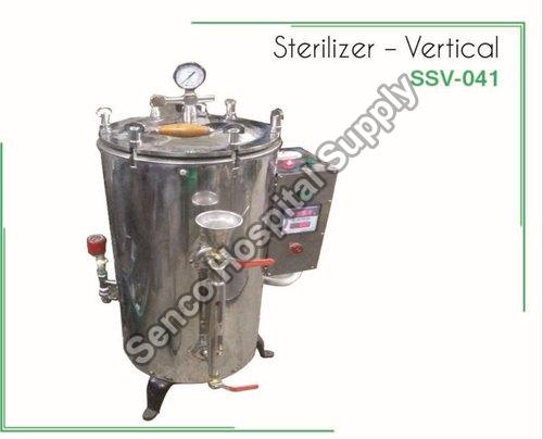 Stainless Steel Vertical Sterilizer, Capacity : 100 Liter